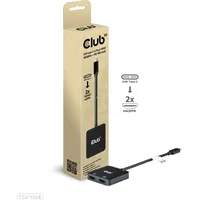 Club 3D Club3D CSV-1558 USB 3.2 Typ C > PD St/Bu retail (USB-C, 3 Ports), Dockingstation + USB Hub, Schwarz