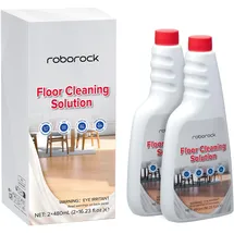 Roborock Bodenreinigungslösung für Saugroboter 2 x 480 ml Weiß