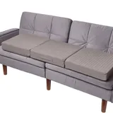 Homescapes Sitzkissen 150 x 50 cm Grau