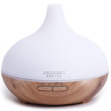 ASAKUKI 300ml Aroma Diffuser für Duftöle, Premium Ultraschall Luftbefeuchter Aromatherapie Öle Diffusor mit 7-farbigem LED-Licht, BPA-Free Schlafzimmer, Büro, Spa