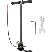 Vevor Dreistufige Hochdruckluftpumpe 4500psi, Handpumpe Tragbare 30MPa, Luftpumpe Hochdruck Fahrradpumpe Luftpumpe für E-Bike Mountainbike Rennrad Komplettes Zubehör