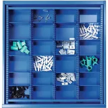 Nordwest Handel AG Schubladenunterteilungsmaterial BK 600 Front-H.100mm 3 Längs-/20 Querteiler