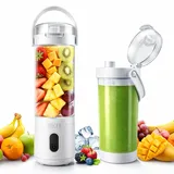 Tragbarer Mixer 580ml, Smoothie Maker to Go mit 12 Edelstahlklingen, 20000 U/min, USB-C Wiederaufladbarer Portable Blender, Mini Mixer für Smoothies & Shakes, Fitness, Büro, Reisen