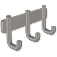 Hewi Hakenleiste 3 Haken Dunkelgrau Perlglimmer Tiefmatt 480.90.00260SC