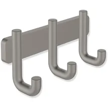 Hewi Hakenleiste 3 Haken Dunkelgrau Perlglimmer Tiefmatt 480.90.00260SC