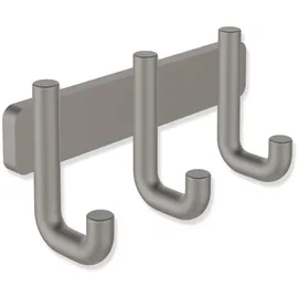 Hewi Hakenleiste 3 Haken Dunkelgrau Perlglimmer Tiefmatt 480.90.00260SC