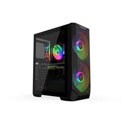 Krux Vortex, Tower, PC, Schwarz, ATX, micro ATX, Mini-ATX, Gaming, Multi