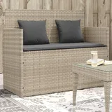 vidaXL Gartenbank 120 x 60 x 85 cm Hellgrau