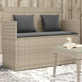 vidaXL Gartenbank 120 x 60 x 85 cm Hellgrau