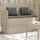 vidaXL Gartenbank 120 x 60 x 85 cm Hellgrau