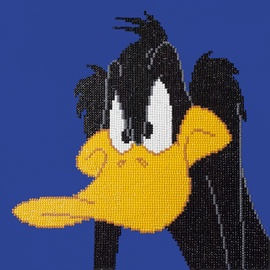 DIAMOND DOTZ CD236000405 - Original 5D Diamond Painting Set Daffy Duck, Looney Tunes Kreativset mit 6.078 Diamant Mosaiksteinen, Malset 32x32 cm, DIY Komplettset für Erwachsene und Kinder ab 8 Jahren