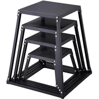 Vevor 4-teilige Plyometrische Sprungboxen, 305/458/609/762 mm Plyometric Box Schwarz,