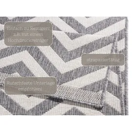 Northrugs Palma Wendeteppich 120 x 170 cm grau