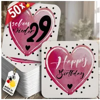 Funke & brand Lustige Bierdeckel Geburtstag Schon Wieder 29"