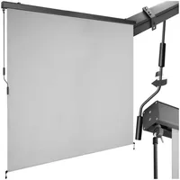 Tectake tectake® Senkrechtmarkise, verschiedene Größen, pulverbeschichtetes Aluminiumgehäuse, inkl. Wandhaltern