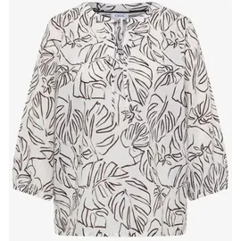 Cecil 3/4-Arm Tunika mit Blätterprint - Weiß
