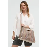 Soccx Henkeltasche Baumwollmischung Pink/Aqua