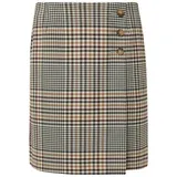 Comma, comma Kurzer Karo-Rock in Wickel-Optik - 40