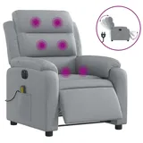 vidaXL Massagesessel Elektrisch 148 x 79,5 x 0 cm Hellgrau