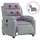 vidaXL Massagesessel Elektrisch 148 x 79,5 x 0 cm Hellgrau