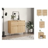 vidaXL Sideboards 2 Stk. Sonoma-Eiche 40x35x70 cm Holzwerkstoff