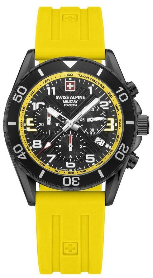 Swiss Alpine Military Schweizer Uhr Raptor gelb