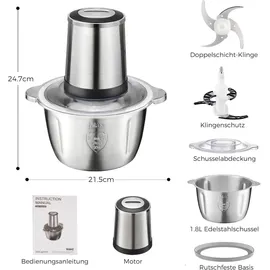 yashe Zerkleinerer Küche 500W Zerkleinerer