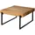 MASSIVMOEBEL24.DE Couchtisch Eiche Schwarz 60 x 60 x 35 cm