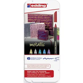 edding Filzstift 1 200 6 St. metallic