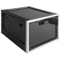 Daisred Medizinschrank Abschließbare Box, Große Schließbox für Medizin, Lebensmittel (1-St) schwarz