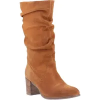 Hush Puppies Damen Cosima Geraffte Stiefel, hautfarben, 37 EU - 37 EU
