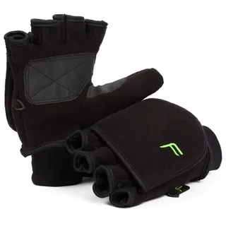 F-Lite Fleecehandschuhe Klapphandschuhe Für Damen und Herren schwarz S