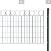 Arvotec Doppelstabmattenzaun »EXCLUSIVE 120 zum Einbetonieren "Ring" mit Zierleiste«, Zaunhöhe 120 cm, Zaunlänge 2 - 60 m 79498218-0 anthrazit H/L: 120 cm x 32 m