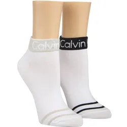Calvin Klein Damen Sneaker Socken trendig 2er Pack