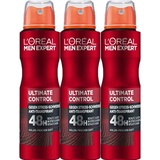 (1L|44,44) 3x150ml Loreal Men Expert Ultimate Control 48h Deo Spray Bodyspray