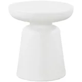 [en.casa] Beistelltisch, Posio 44xØ40 cm Weiß Kunststoff, 40x44x40 Wohnzimmer, Wohnzimmertische, Beistelltische