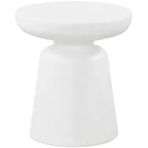 [en.casa] Beistelltisch, Posio 44xØ40 cm Weiß Kunststoff, 40x44x40 Wohnzimmer, Wohnzimmertische, Beistelltische