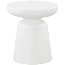 [en.casa] Beistelltisch, Posio 44xØ40 cm Weiß Kunststoff, 40x44x40 Wohnzimmer, Wohnzimmertische, Beistelltische