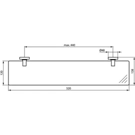 Ideal Standard IOM Ablage, A9125AA