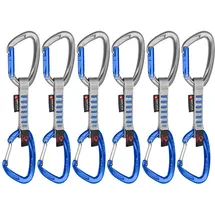 Mammut Crag Keylock Wire Indicator Expressschlinge 6 Einheiten - Straight Gate / Wire Gate / Silver - 10 cm