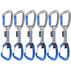 Mammut Crag Keylock Wire Indicator Expressschlinge 6 Einheiten - Straight Gate / Wire Gate / Silver - 10 cm
