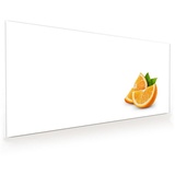 Primedeco Küchenrückwand Küchenrückwand Spritzschutz Glas mit Motiv Orangenschnitze 80 cm x 40 cm