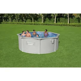 BESTWAY Hydrium Stahlwandpool Komplett-Set Ø 360 x 120 cm inkl. Sandfilteranlage