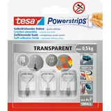 Tesa Powerstrips Klebehaken für max. 0,5 kg, 3,5 x 6,0 cm, 3 St.