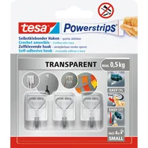 Tesa Powerstrips Klebehaken für max. 0,5 kg, 3,5 x 6,0 cm, 3 St.