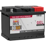 SOLIS Gel Batterie 80AH 12V Solar Boot Wohnmobil Schiff Versorgungs Mover Akku