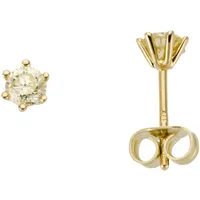 Firetti Paar Ohrstecker »Schmuck Geschenk Gold 750 Ohrschmuck Solitär«, mit Brillant - Krappenfassung 86737802-0 gelbgoldfarben 0,5 ct P2 = erkennbare Einschlüsse,