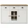 furn.design Sideboard Seyne 130 x 86 cm Weiß / Eiche