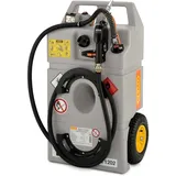 100L Dieseltrolley mobile Tankstelle 12V Dieselpumpe mit Akku autom Zapfventil