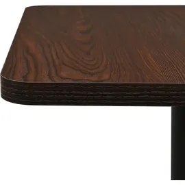 vidaXL Bistrotisch 70 x 107 x 70 cm dunkel esche